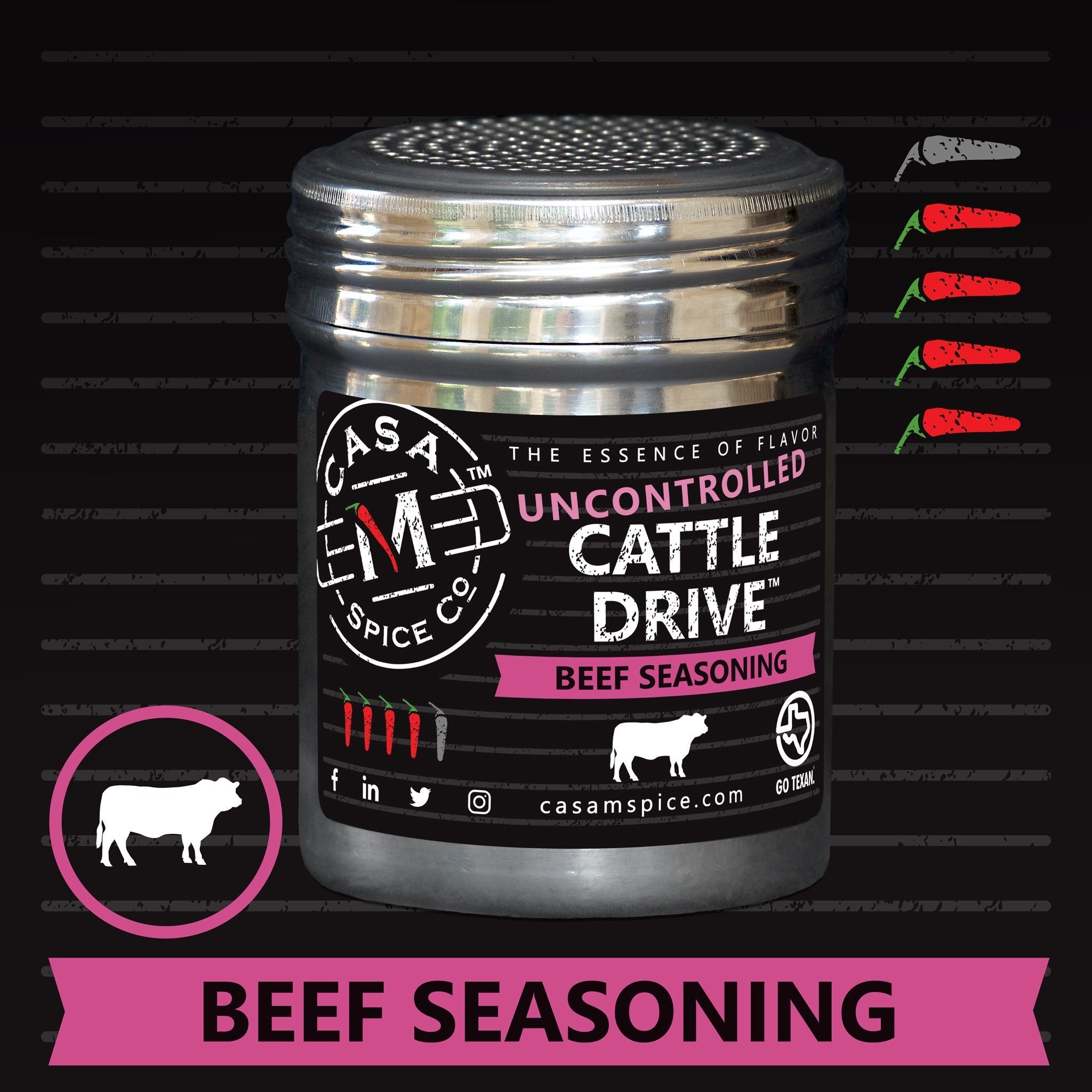 Great American Land and Cattle Co. Steak & Meat Seasoning 32 oz. (Single  chef size)