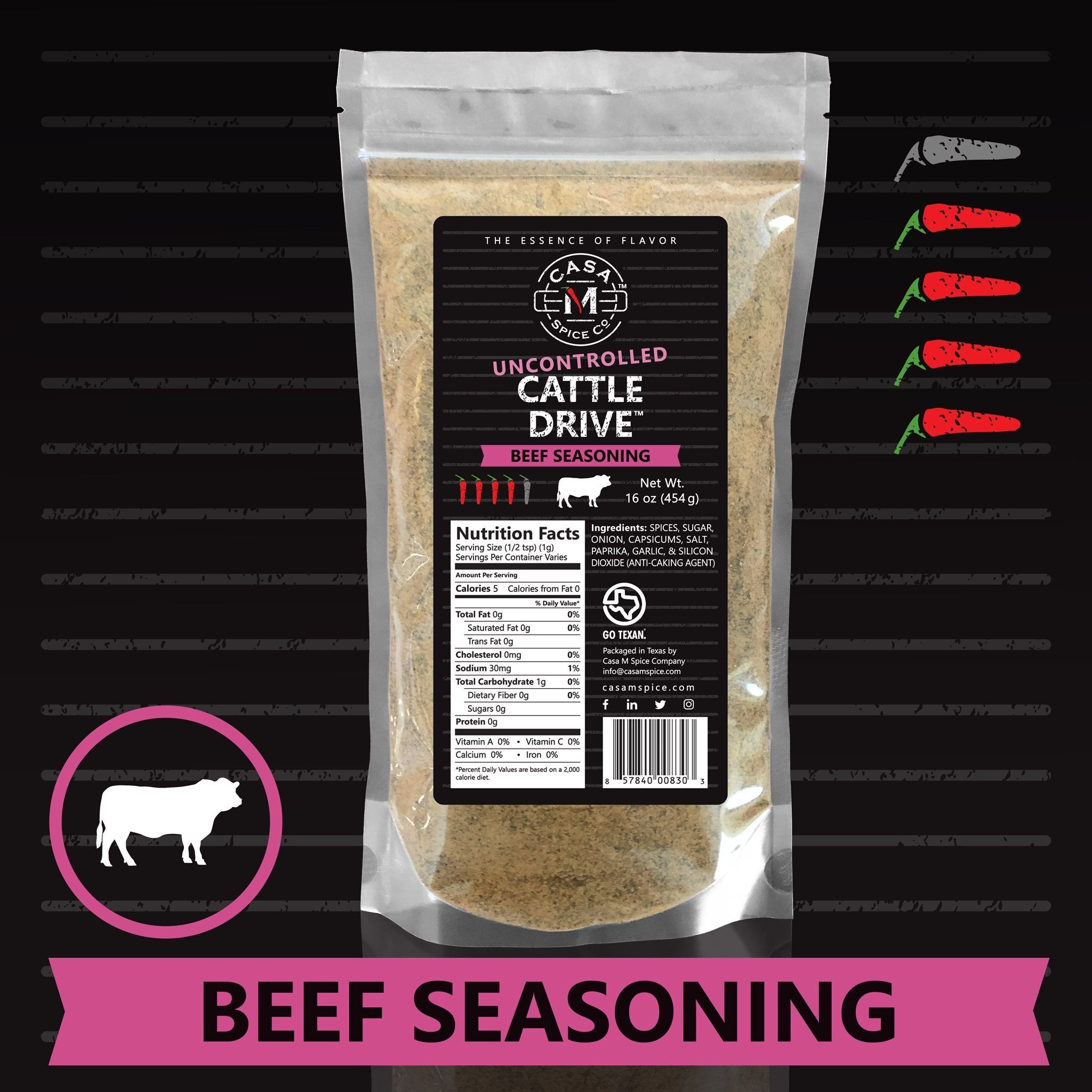 Great American Land and Cattle Co. Steak & Meat Seasoning 32 oz. (Single  chef size)