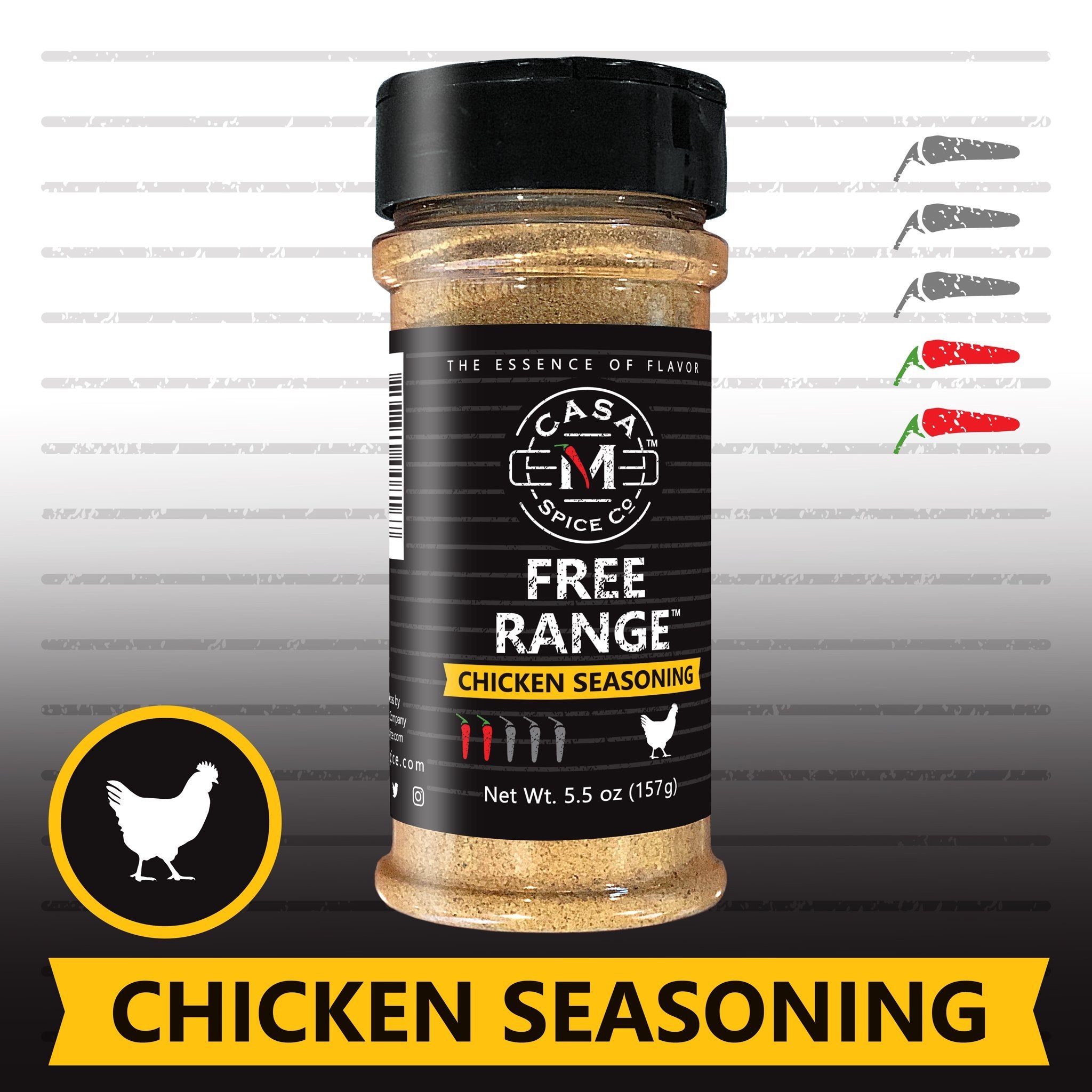 Casa M Spice Pecking Order Poultry Seasoning Shaker - 4.5 oz