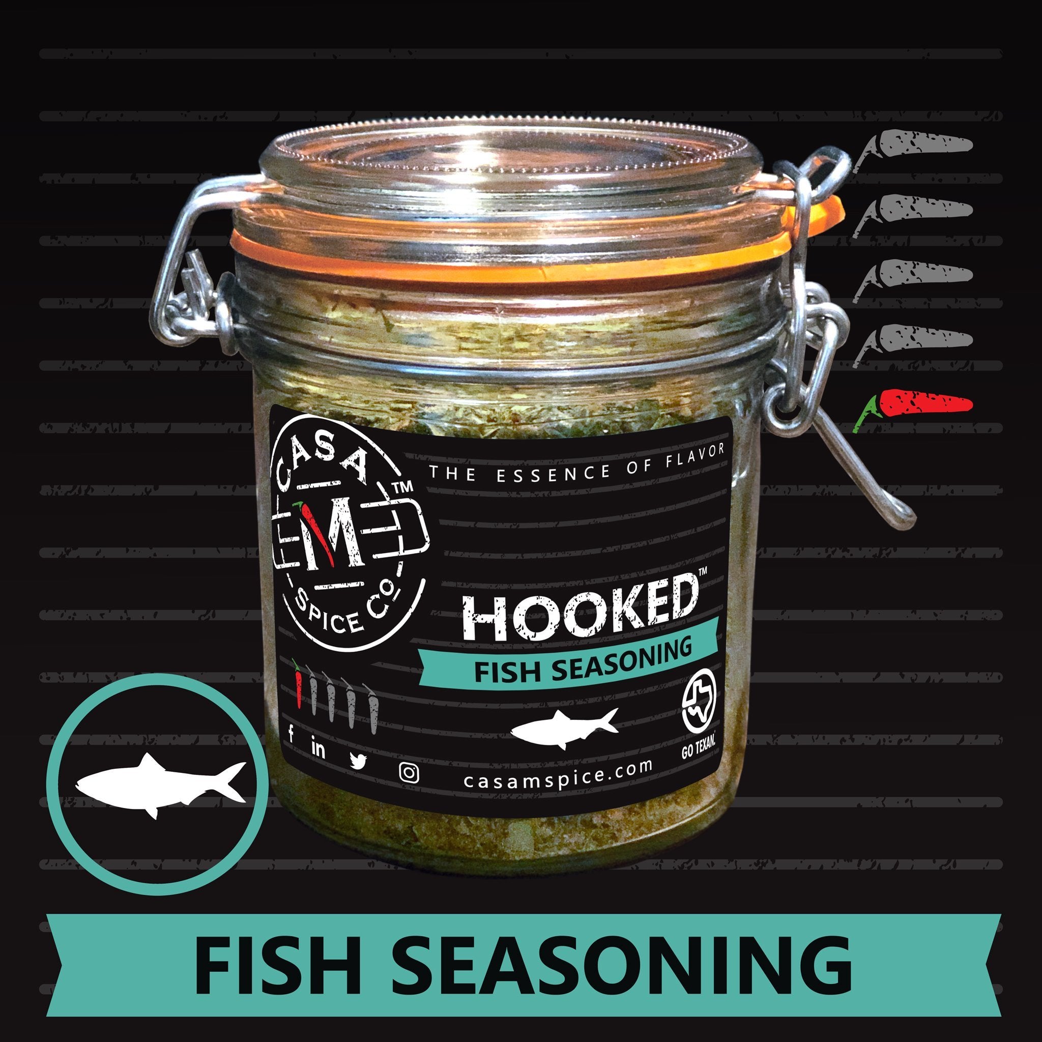 Hooked® Fish Spice Rub - Casa M Spice Co®