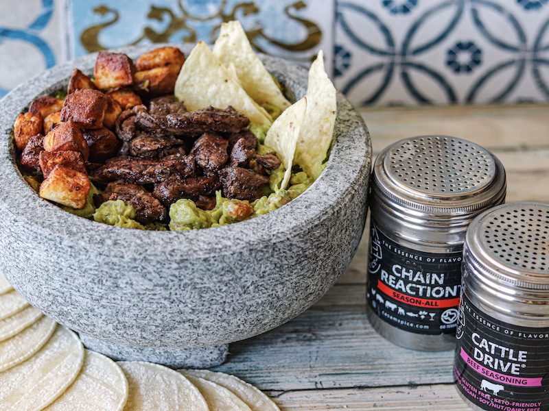 Beef and Cheese Molcajete