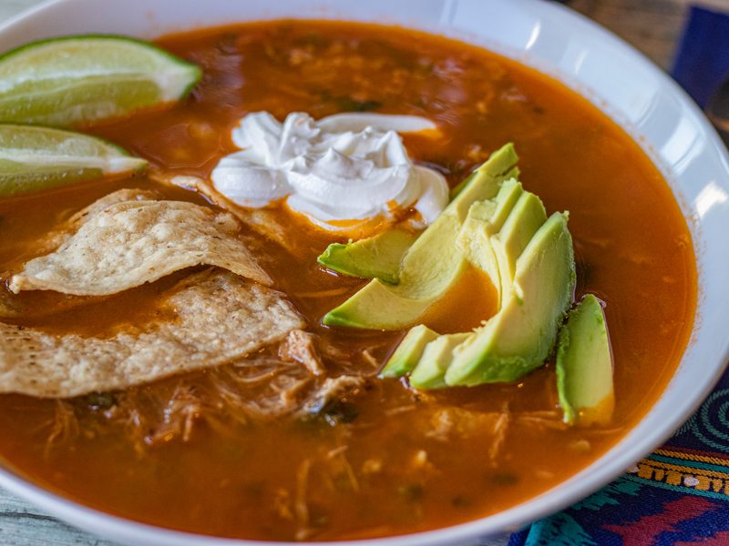 Black Bean and Chicken Tortilla Soup