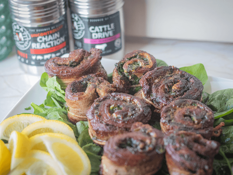 Caramelized Beef Pinwheels - Casa M Spice Co