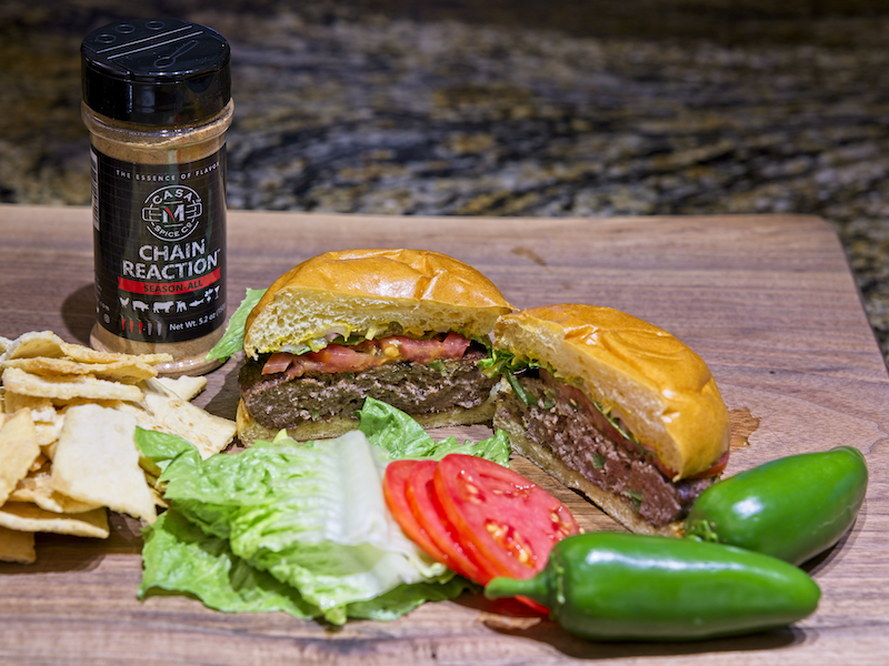 Casa M Jalapeno Cheddar Burger - Casa M Spice Co