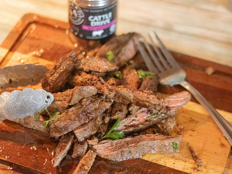 Garlic Butter Skirt Steak - Casa M Spice Co