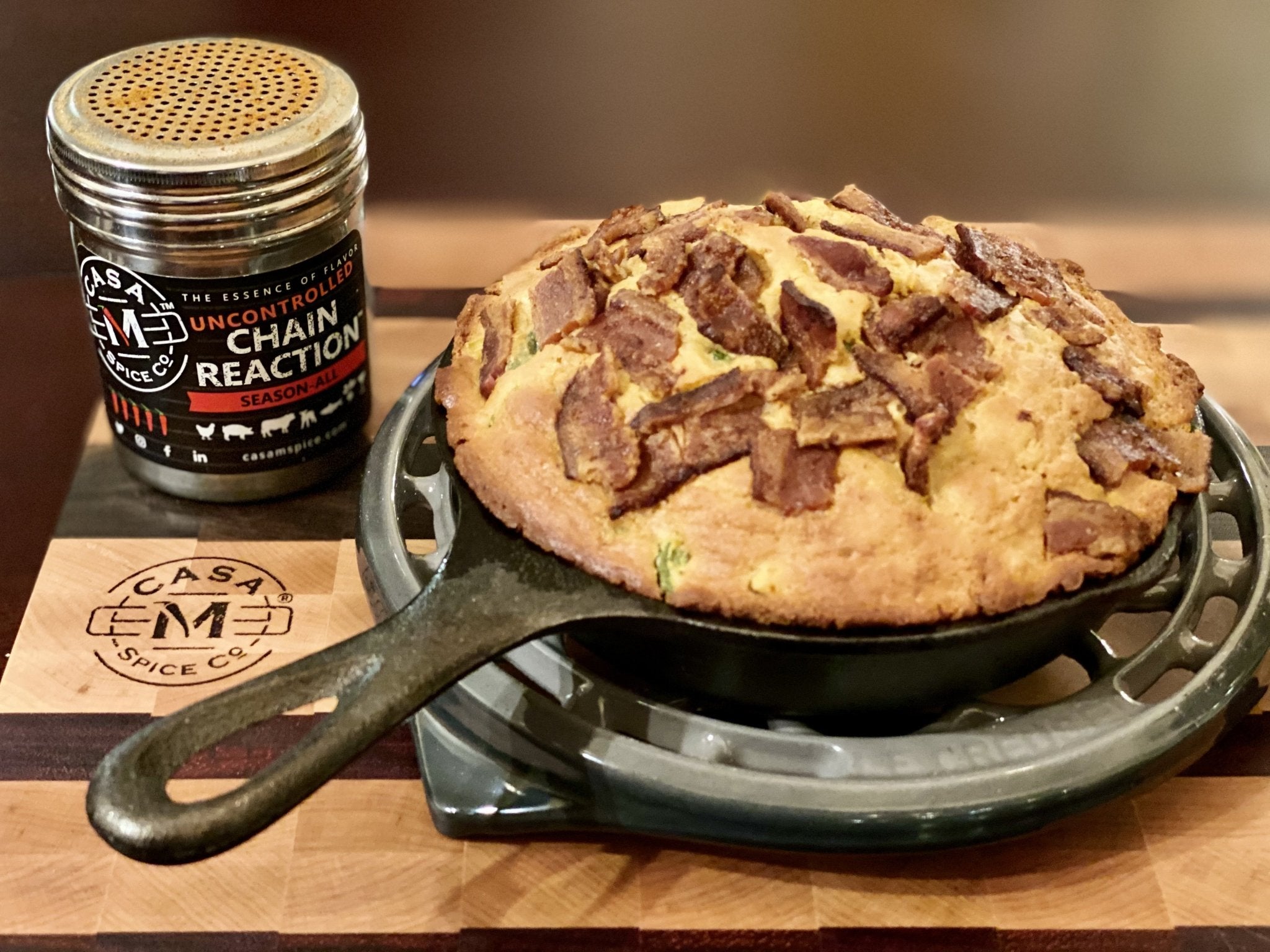 Jalapeno Bacon Cornbread - Casa M Spice Co