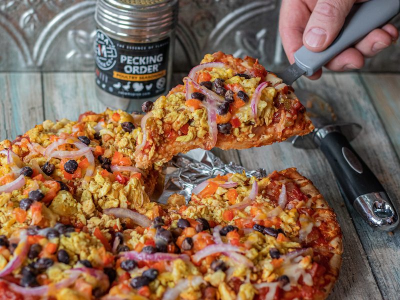 Loaded Chicken Fajita Pizza