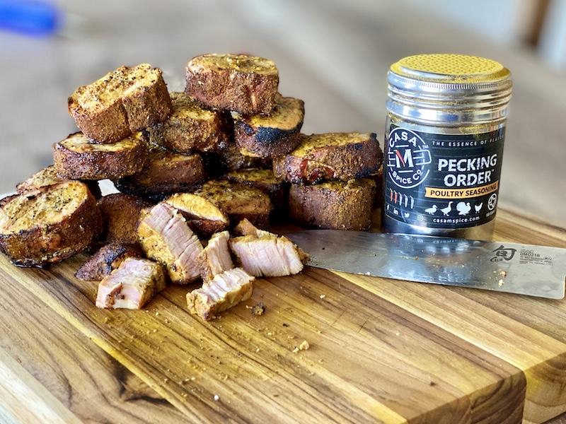 Pecking Order Pork Tenderloin - Casa M Spice Co