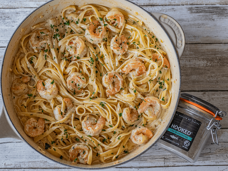 Shrimp Alfredo - Casa M Spice Co