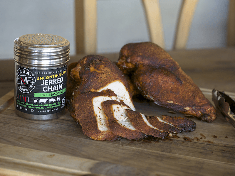 Smoked Jerk Chicken Breasts - Casa M Spice Co