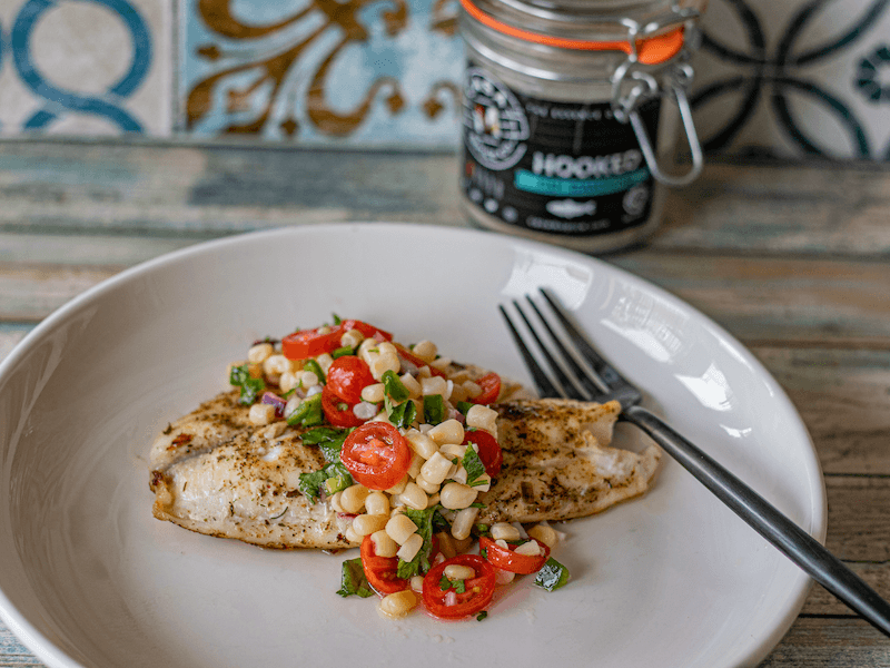 Tilapia with Corn Salsa - Casa M Spice Co