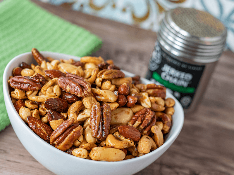 Jerked Roasted Mixed Nuts | Casa M Spice Co