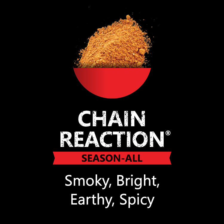 Chain Reaction Low Sodium All-Purpose Seasoning Controlled (1/2 heat) / Refill Bag (1 cup spice)
