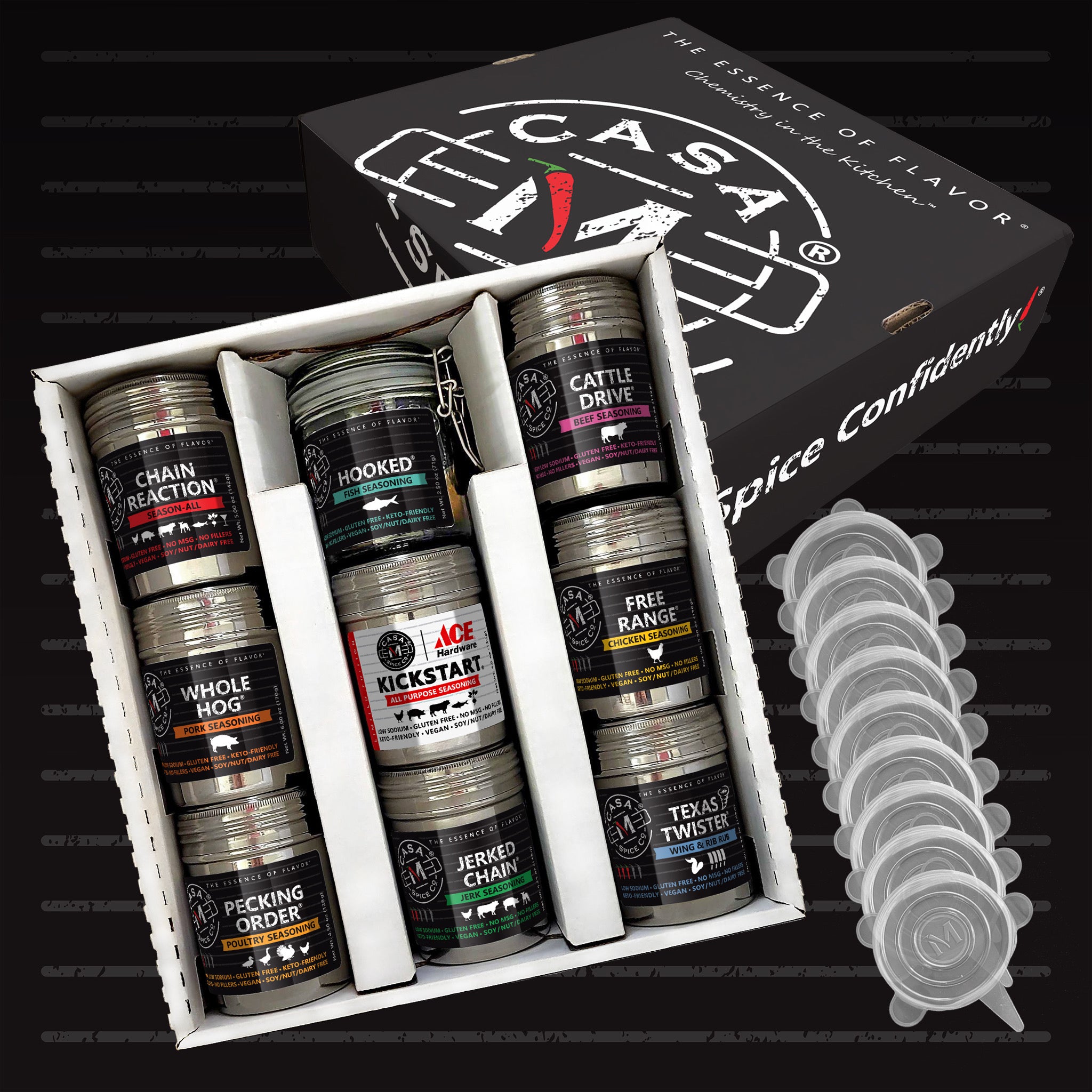 Casa M Spice Co® Stainless Shaker Gift Set