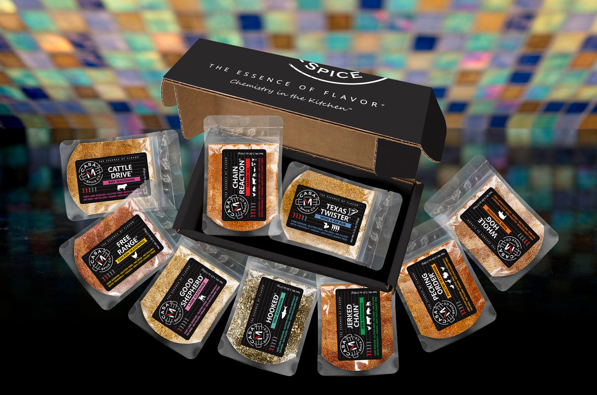 The Range™ Spice Sampler — 9-Blend Sample Pack – Casa M Spice Co
