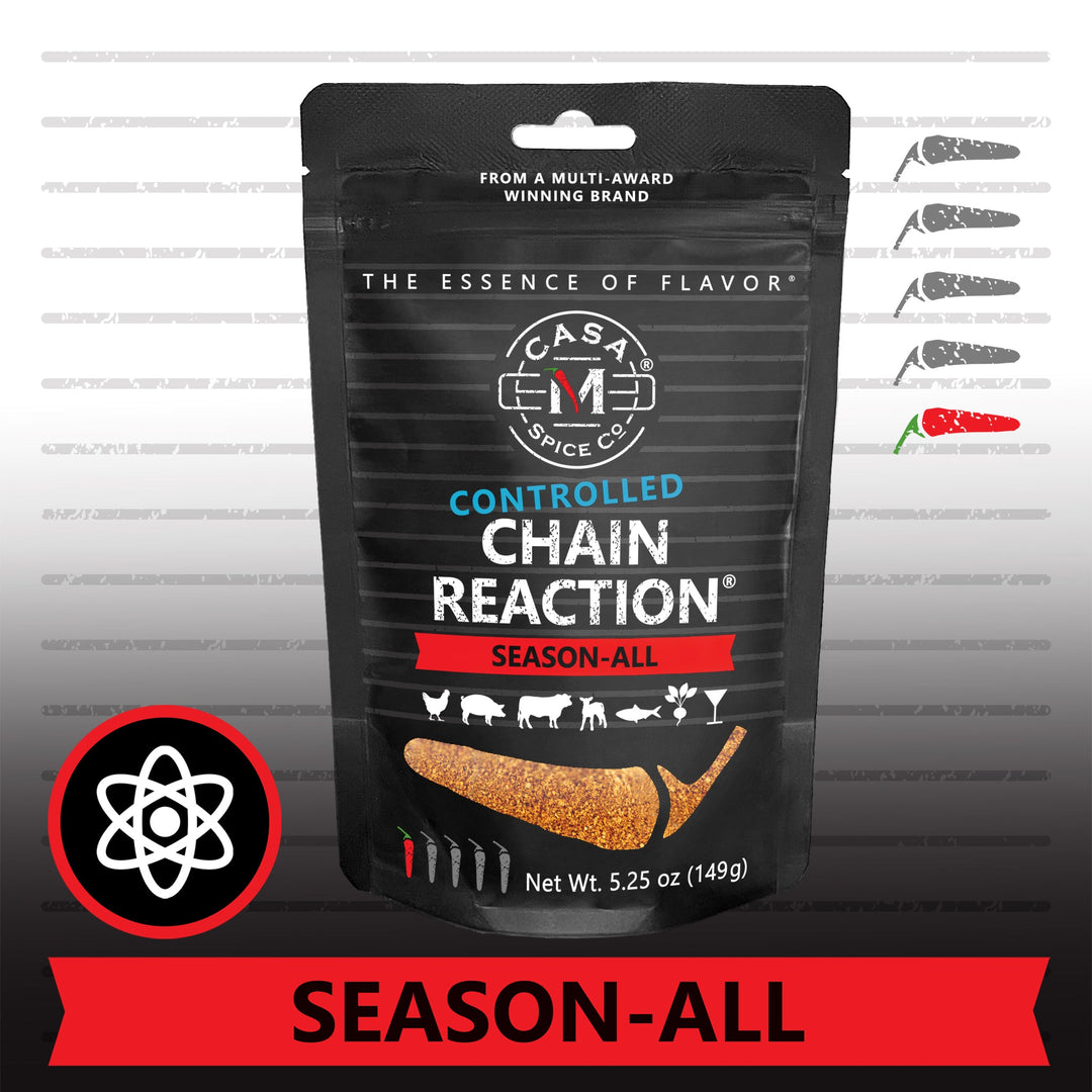casa m spice co uncontgrolled hooked fish seasoning Casa M Spice Co Chain Reaction Controlled (1/2 heat) / Bulk Bag (1 lb spice)