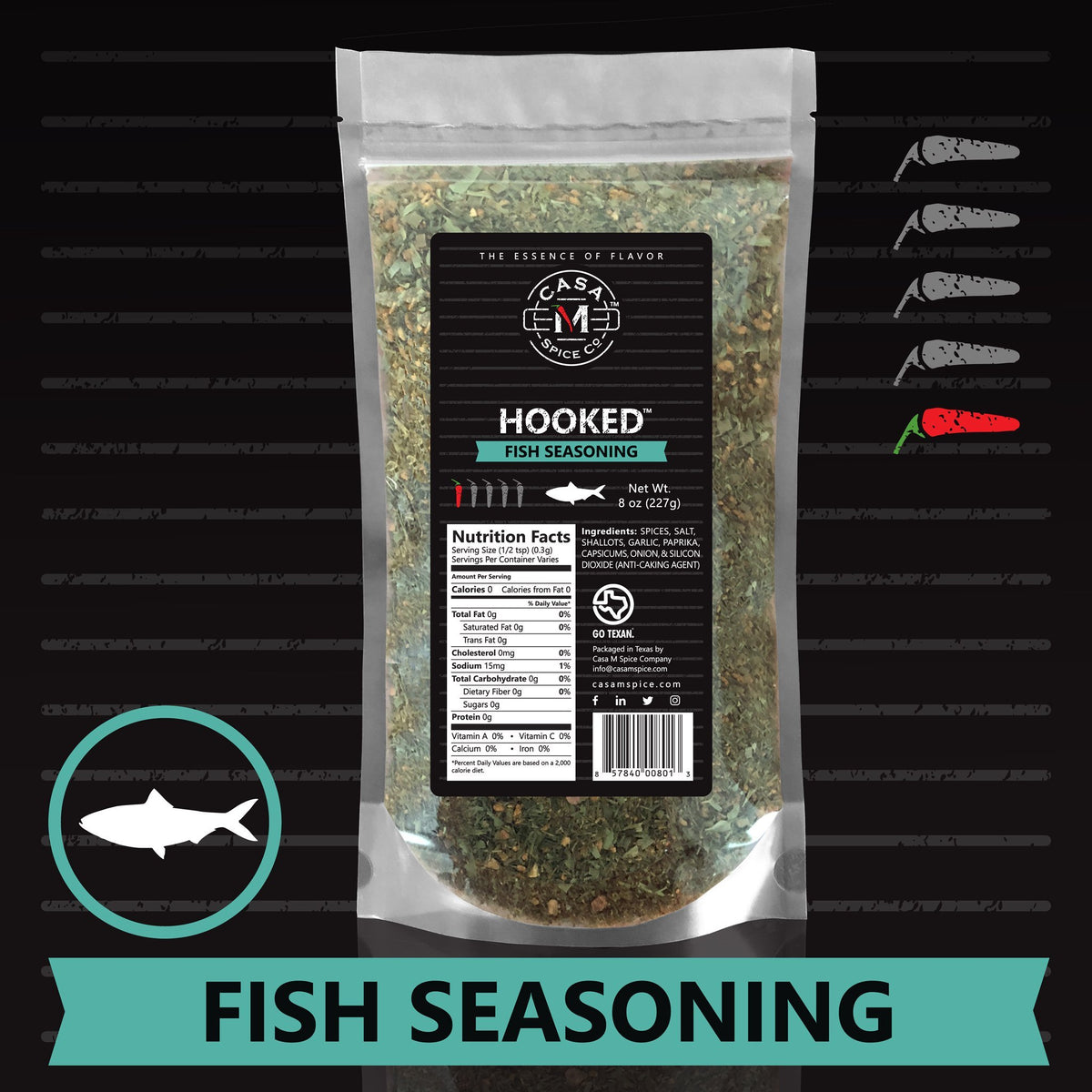 Hooked® Fish Spice Rub