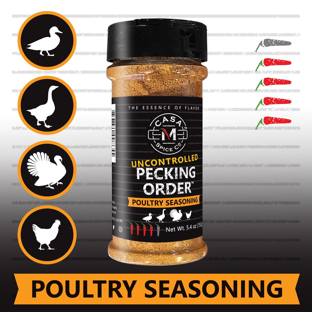 casa m spice co uncontgrolled hooked fish seasoning Pecking Order® Poultry Seasoning