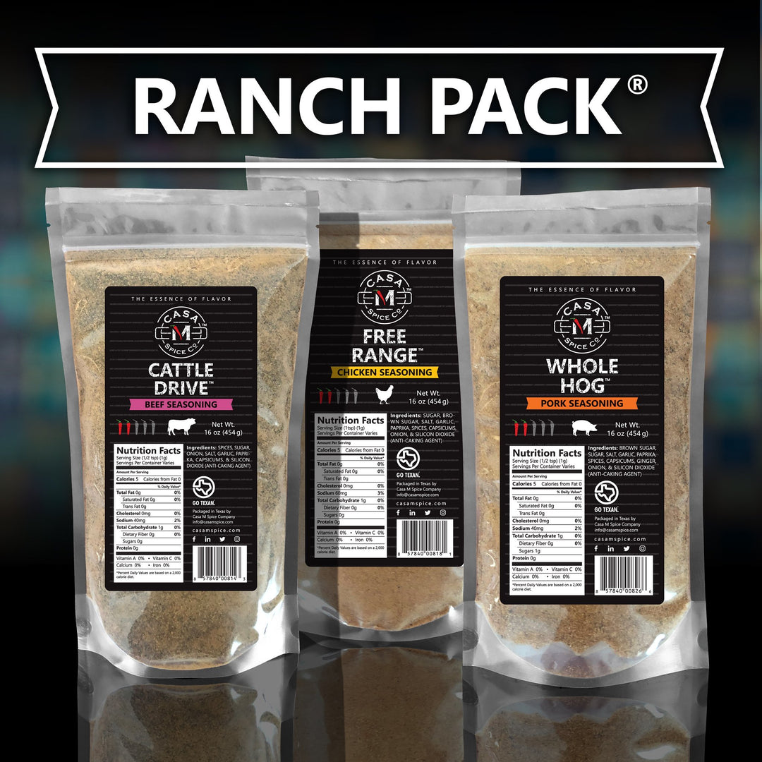 casa m spice co uncontgrolled hooked fish seasoning Casa M Spice Co Ranch Pack Uncontrolled (2x heat) / 3-piece set