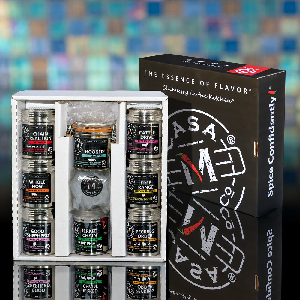 Spice Gift Set — 8 Blends in Stainless Shakers